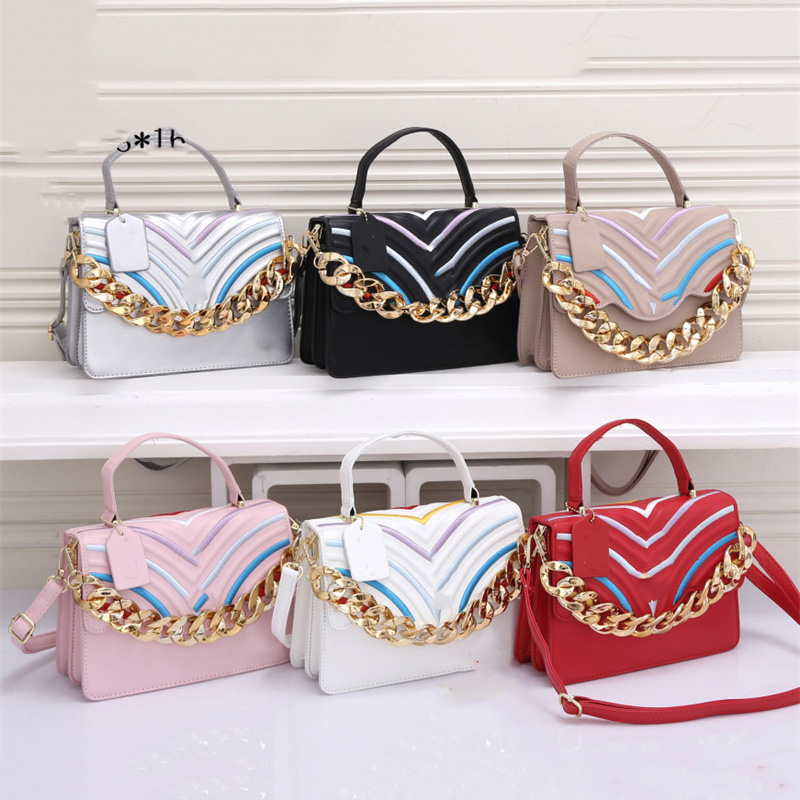 JIANG Women Designer Handbags Y Brand Shoulder Bags Pu Leather Bag High Quality Patchwork Lady Fashion Genuine Crossbody Purses Backpack Tote 23cm