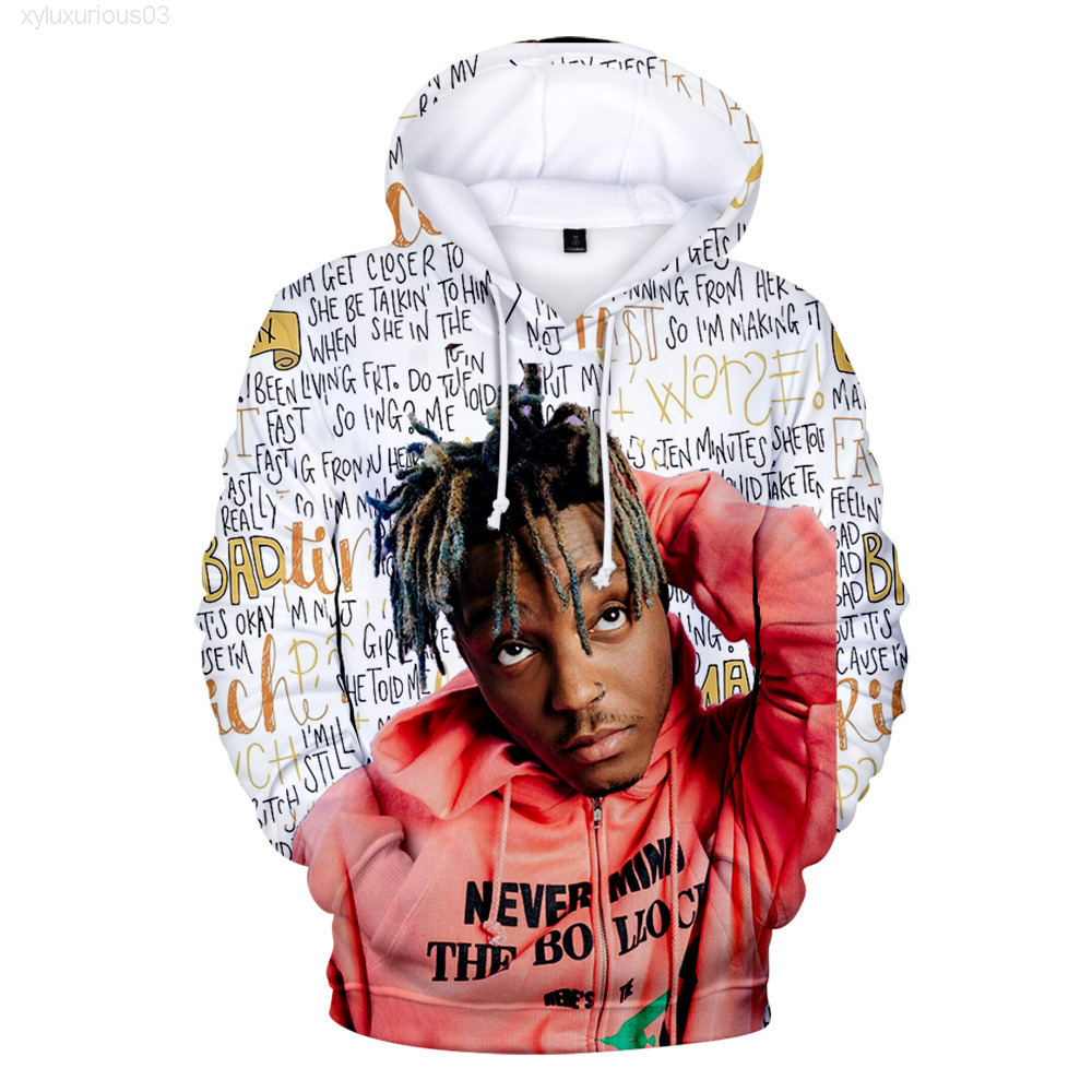 

Hip Hop Singer Juice Wrld Hooded Long Sleeve 3d Color Printed Fashion Hoodie Turtleneck Hat Sweatshirts, 05