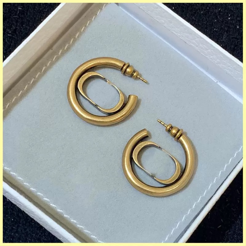 

Fashion Stud Hoop Women Earring Jewelry Luxury Designers Earrings Designer Letters D Ornaments Necklaces With Box