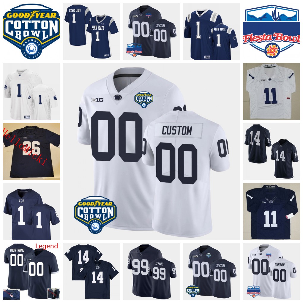 

NCAA Custom Penn State Nittany Lions Stitched Football Jersey 41 Kobe King 78 Golden Israel-Achumba 16 Ji'Ayir Brown 56 Amin Vanover 27 Aeneas Hawkins 90 Rodney McGraw, Women white