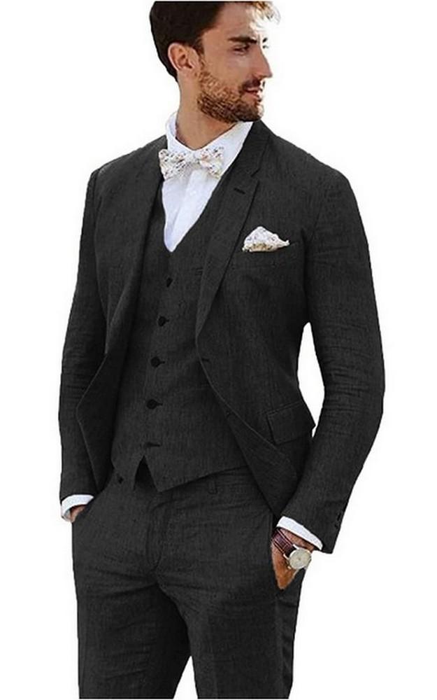 

Men's Suits & Blazers Spring Winter 3 Pieces Mens Suit Slim Fit Wedding Bridegroom Prom Party Jacket Blazer GroomMen's, 005