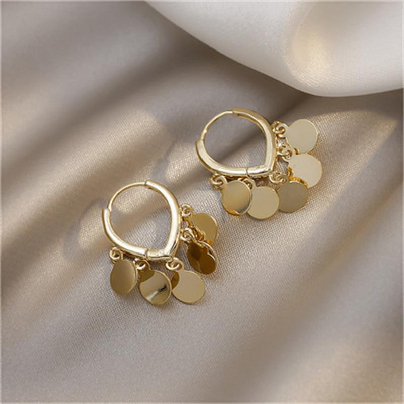 

Hoop & Huggie Trendy Korean Earrings For Women Temperament Design Female Jewelry Birtday Gift EarringsHoop