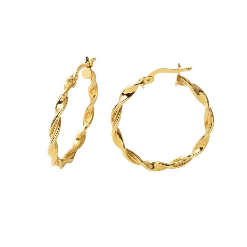 

Hoop & Huggie Auger 1 8 Cm Diameter Ring Gold EarringsHoop