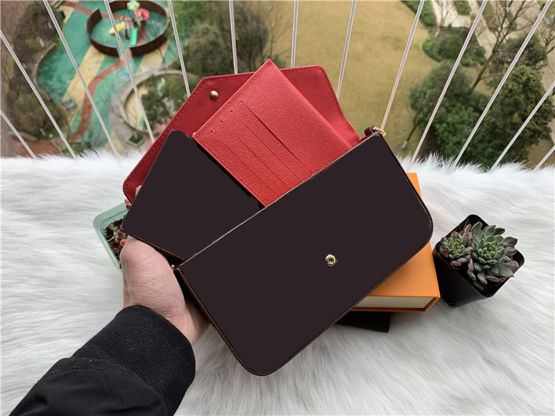 

Luxury Designer Handbag Purse Women Designer Shoulder Bag 3pcs/set with Box Embossed Flower Leather Clutch Crossbody Messenger Bags Chain Coin Pouch Tote 22CM, Make up the difference