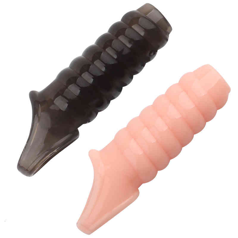 Massager Condom Lock Sex Toy Thread Wolf Tooth Cover Male Penis Adult Semen Ring Extension Crystal Fun Products-image-769176383