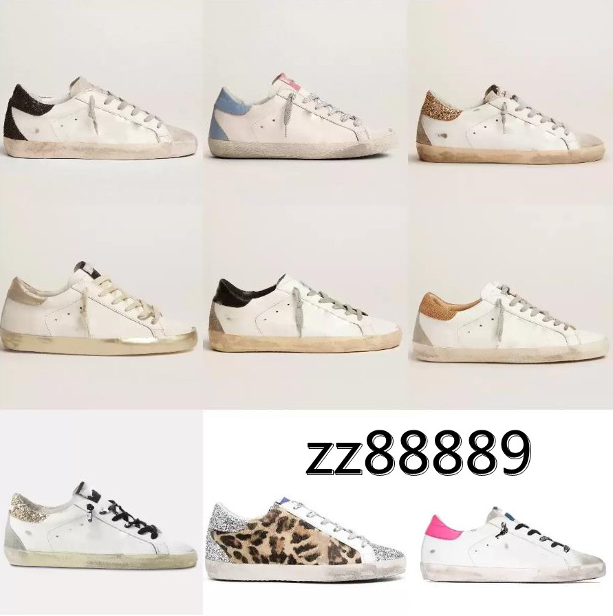

New release Italy Brand Women Sneakers Super Star Shoes luxury Golden Sequin Classic White Do-old Dirty Designer Man Casual Shoe, Star17