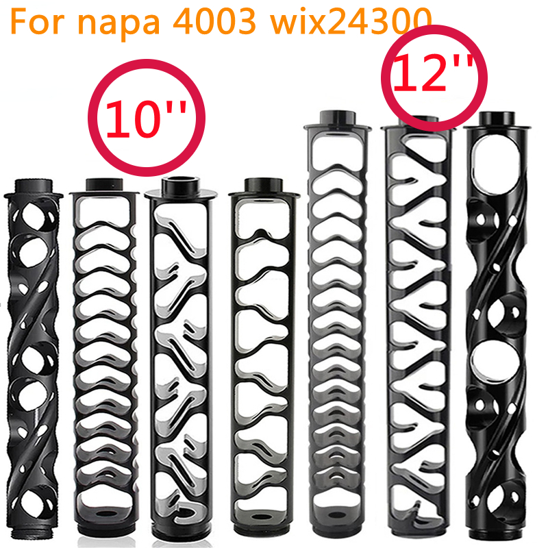 

1/2-28 5/8-24 10inch 12inch Car Single Core Aluminum Fuel Filter Solvent Traps for NAPA 4003 WIX 24003 Oil Filters