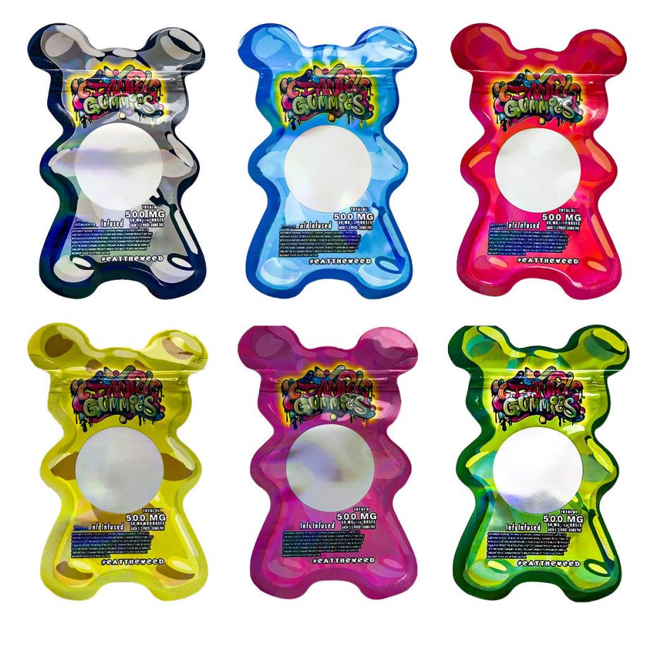 

DANK GUMMIES Special-shaped packaging bag plastic package edible package Mylar Bags Zipper