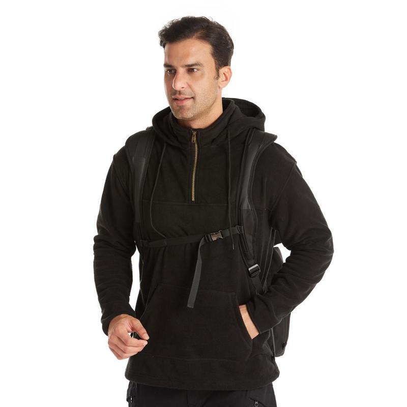 

Warm Fleece Hoodies Brand Tactical Outdoor Hooded Jacket Men' Sportswear Fashion Casual Zipper Sweatshirt Hip Hop Clothing Men 220816, Khaki