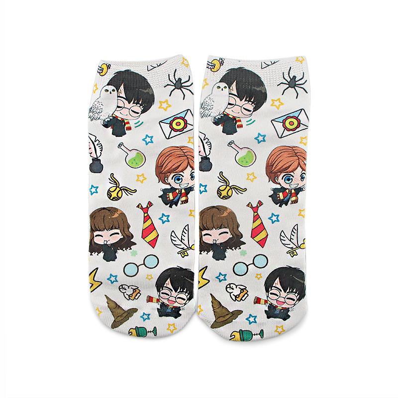 

Socks & Hosiery Wizard Student Invisible Cartoon Cotton Breathable Women Summer Girls Casual Short Ankle Low Cut SocksSocks