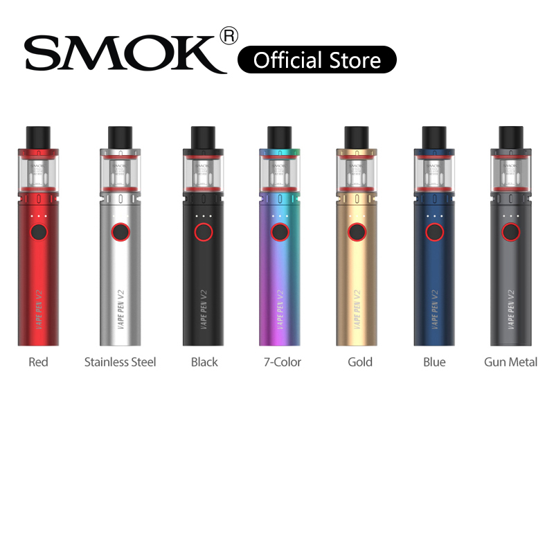 

SMOK Vape Pen V2 Kit 60W Vape Device with 3ml Tank Built-in 1600mAh Battery 0.15ohm Meshed Coil 100% Original, Blue