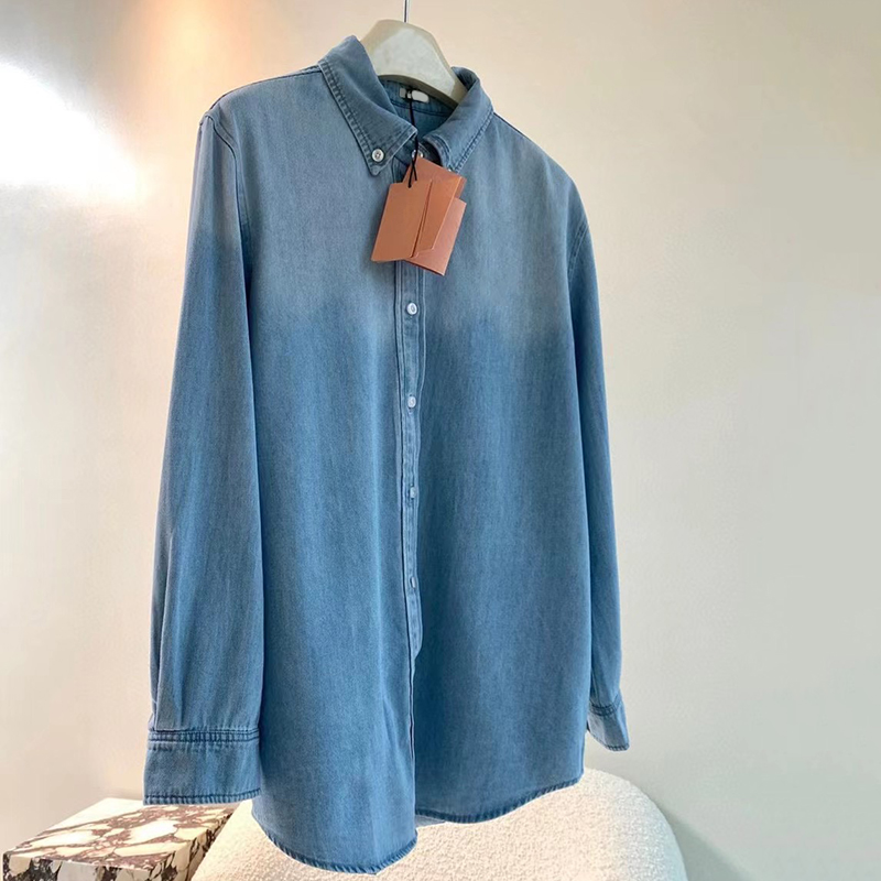 

Girls Denim Shirts Jackets Fashion Letter Embroidery Coat Fours Seasons Casual Tops Jacket, Blue
