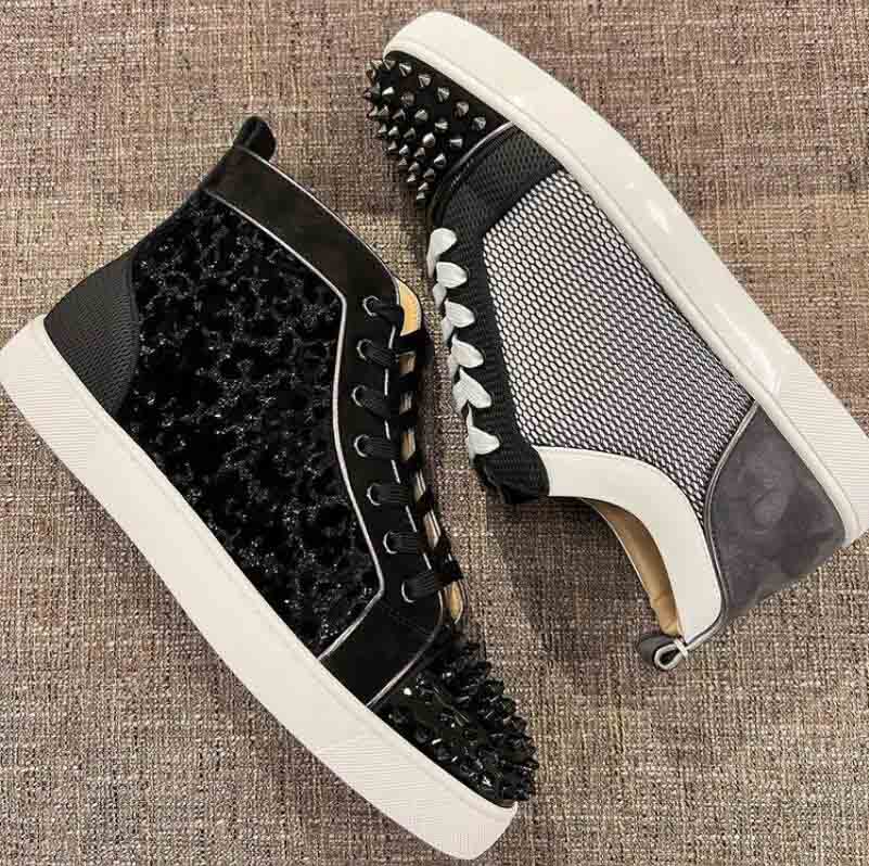 Top de luxe Nouveau designer rouges Bottoms bas sneaker bas sneaker man huster chaussures plates chaussures juniors pics bas sneaker orlato sneak
