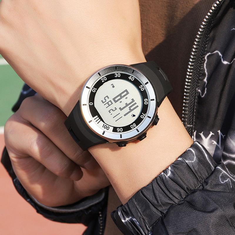

Wristwatches Sanda Model Single Display Youth Electronic Male And Female Wrist Watch Creative Personality Outdoor Luminous, Black
