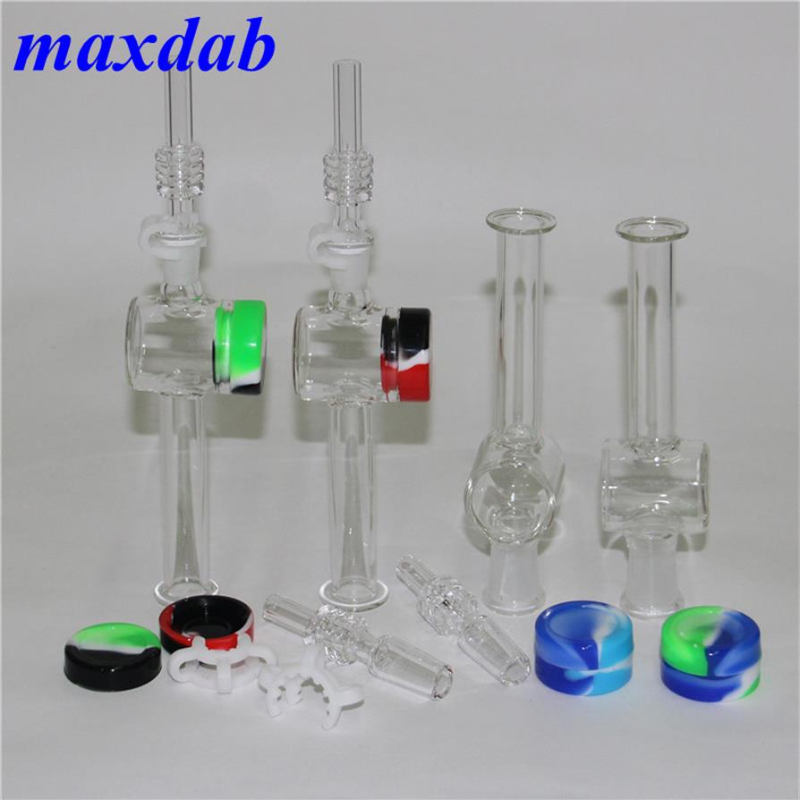 

Smoking Nectar Collector with 14mm 18mm Quartz Tips Dab Straw Oil Rigs Silicone Container Reclaimer Keck Clip glass pipe smoke acc264n