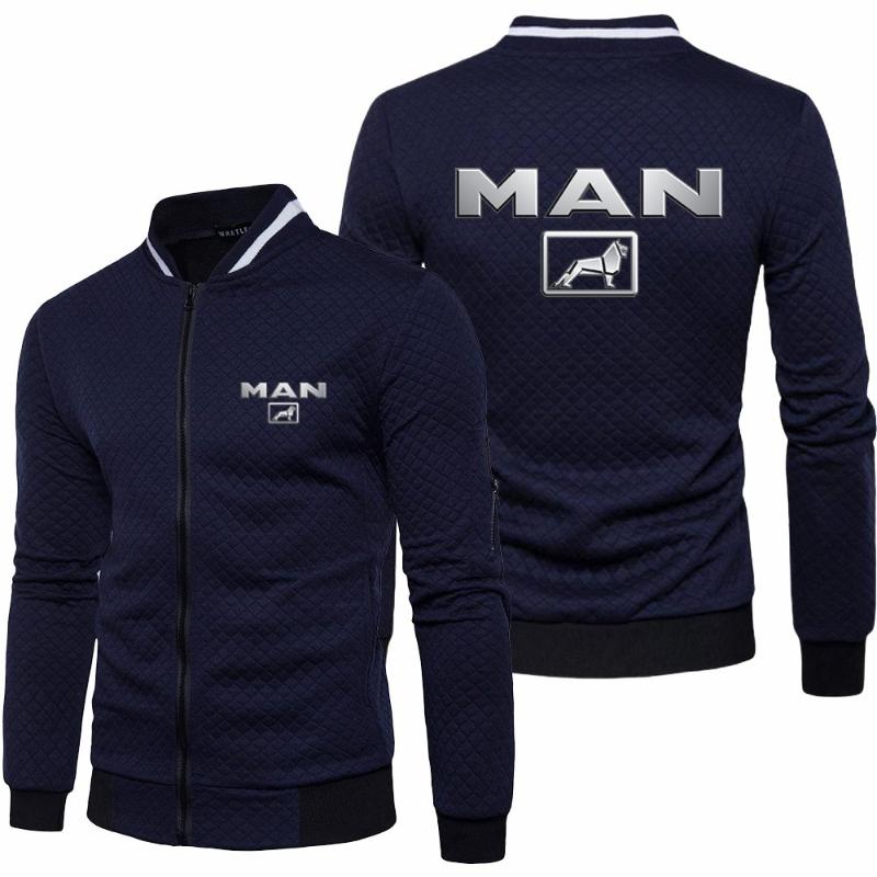 

Men' Hoodies & Sweatshirts Spring Autumn Mens MAN Truck Logo Jacket Long Sleeve Sportswear Casual Zipper Hoody Male TopsMen, Burgundy