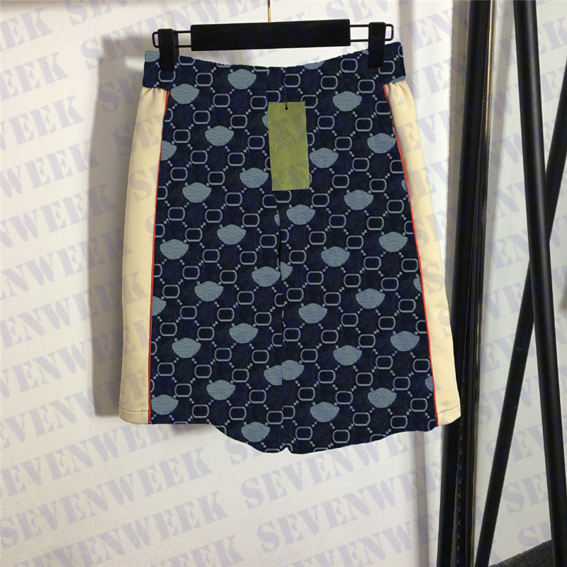 

Full Letters Designer Jeans Shorts For Women Fashion High Waist Sports Pants Summer Ladies Casual Short Pant, Blue