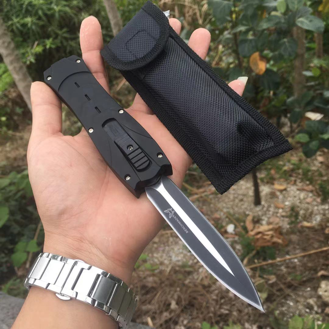 

Bench BM Double Action Folding Automatic Knife 2 Style 440c EDC Tool Pocket Tactical Camping Hunting 3300 UT85 UT70 Auto Knives 3400 4600 535 9400 9070 13 11 9 Inch A07