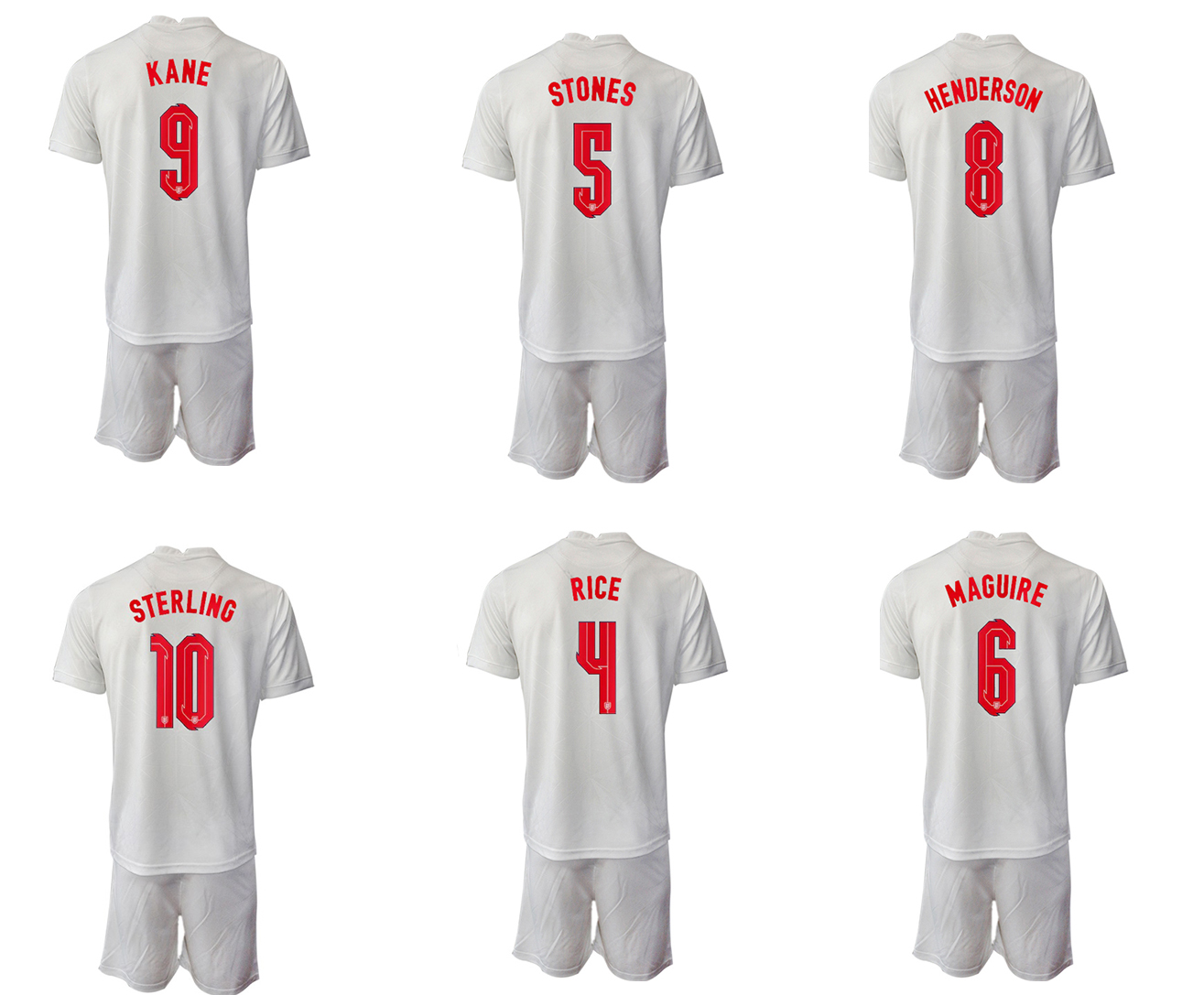 

2022 Customized Thai Quality STERLING 10 Soccer Jerseys SetS With Shorts KANE 9 LINGARD 7 VARDY 11 RASHFORD 19 DELE 20 Football kingcap popular, 22-23 home
