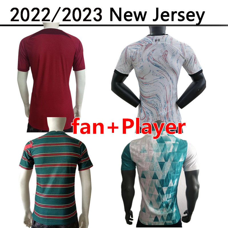 

2023 Soccer Jerseys Player fans version kids kit home red 2022 fan version away white polo third yellow TOP Thailand Mohamed football shirts 22 23