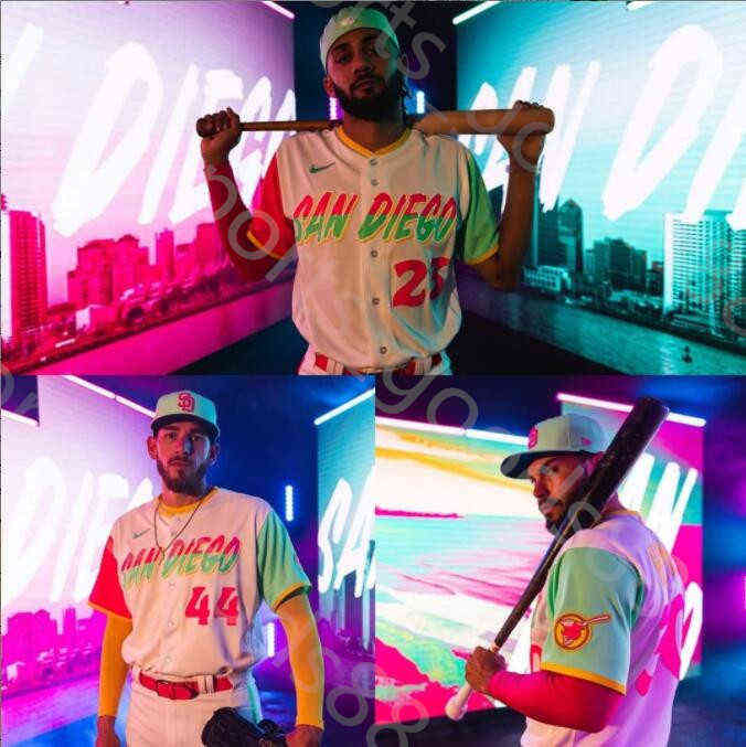 

Top Quality 2021 2022 Custom S-4XL San Diego 23 Fernando Tatis Jr. jersey 13 Manny Machado 9 Jake Cronenworth 19 Tony Gwynn 29 Dinelson, Colour 1