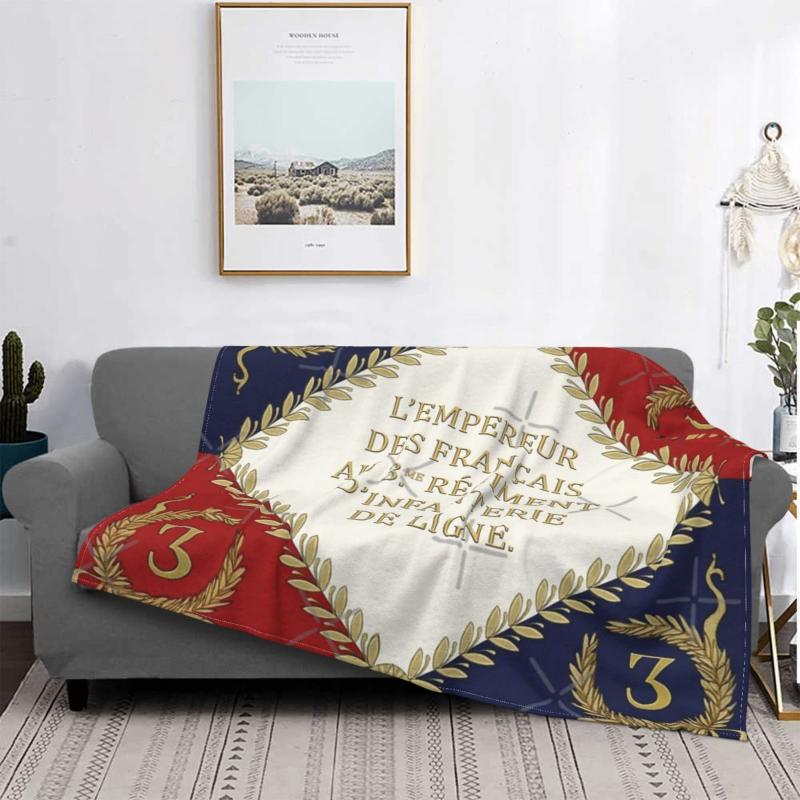 

Blankets Napoleonic French Regimental Flag 1 Blanket Bedspread Bed Plaid Rug Sofa Picnic For Borns