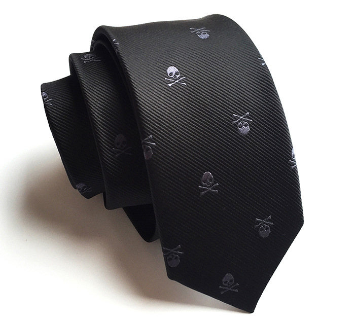 Silk Slim Men Ties Fashion 6cm Skinny Stripe Dot Floral Neck tie for men Woven Formal wear business wedding party 46-image-763207077