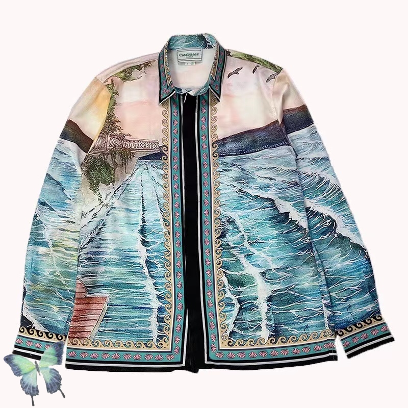 

Full Print Long Sleeve Shirt Men Women Casual 1 High Quality Shirts