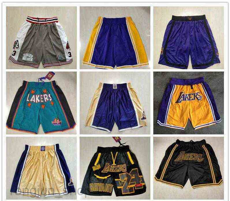 

Los Angeles''Lakers''men Retro Basketball''nba''Short pocket black, Color
