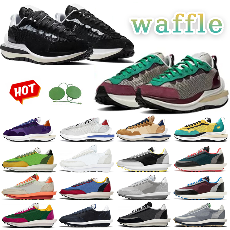 

LDV Waffle Running shoes Men Women Daybreak Nylon Black White Pine Green Metallic Gold Silver Undercover Mens Trainers Sports Sneakers, #13 varsity blue