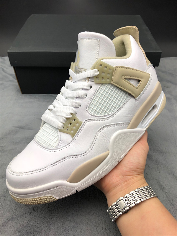 

Shoes Jumpman IV GS Linen Basketball Mens 4 Deep Ocean White Boarder Blue Light Sand Outdoor Sports Sneakers Size US5.5-12, All with original symbol