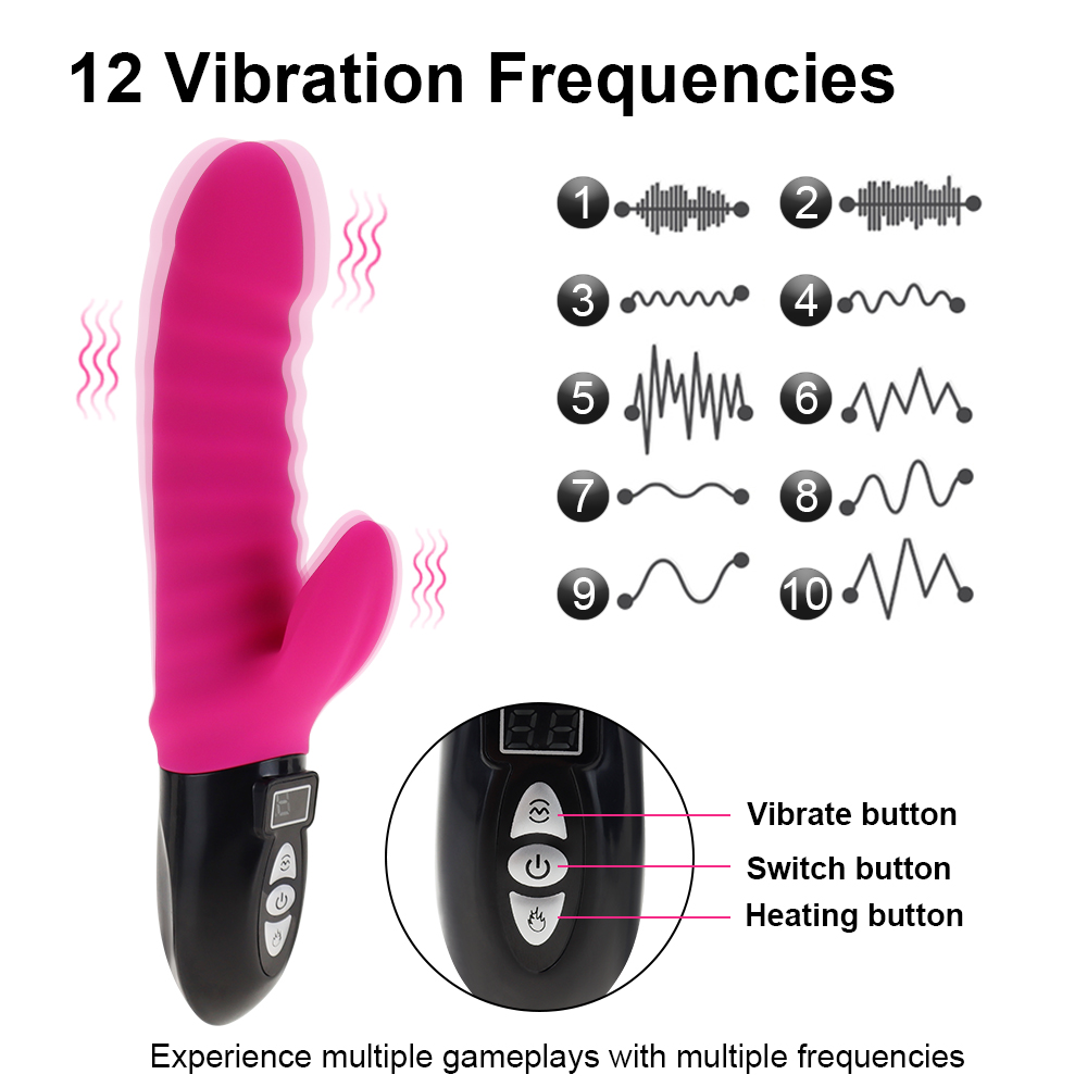 Adult Toys Dildo Vibrator Rod Masturbation Rabbit Vibrator Female Vagina Clitoris Massager Sex Toys Shop for Women Adults 18g-image-764637199