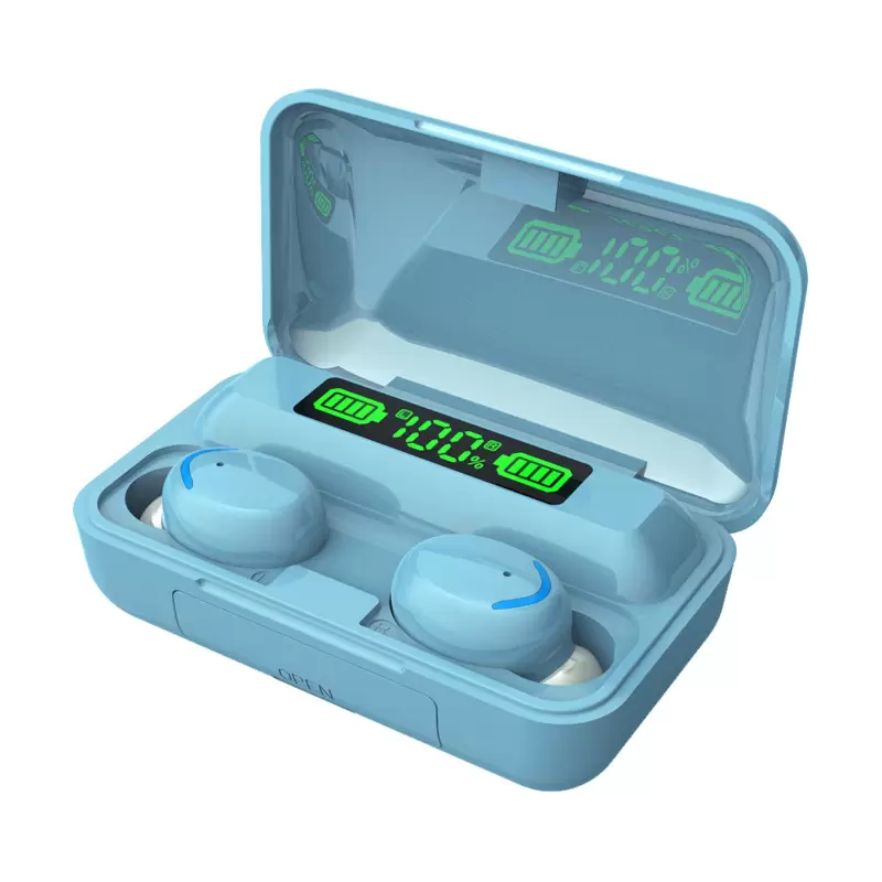 

2200mah Power Bank tws Earbuds with Ipx7 Waterproof Bluetooth Call 5.0 True in-Ear F9-5c Wireless Headset Earphone Headphone, Mixed color