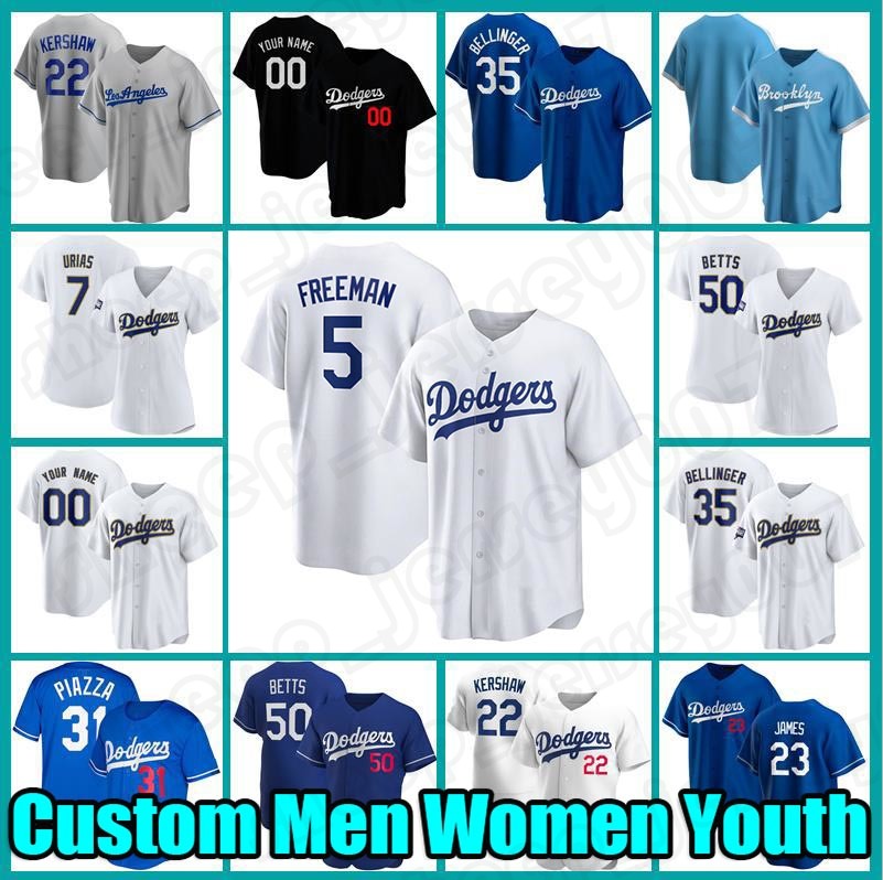 

50 Mookie Betts Custom Jerseys Freddie Freeman Baseball Julio Urias Cody Bellinger Clayton Kershaw Max Muncy Justin Turner Chris Taylor Mike Piazza, Custom men (daoqi)