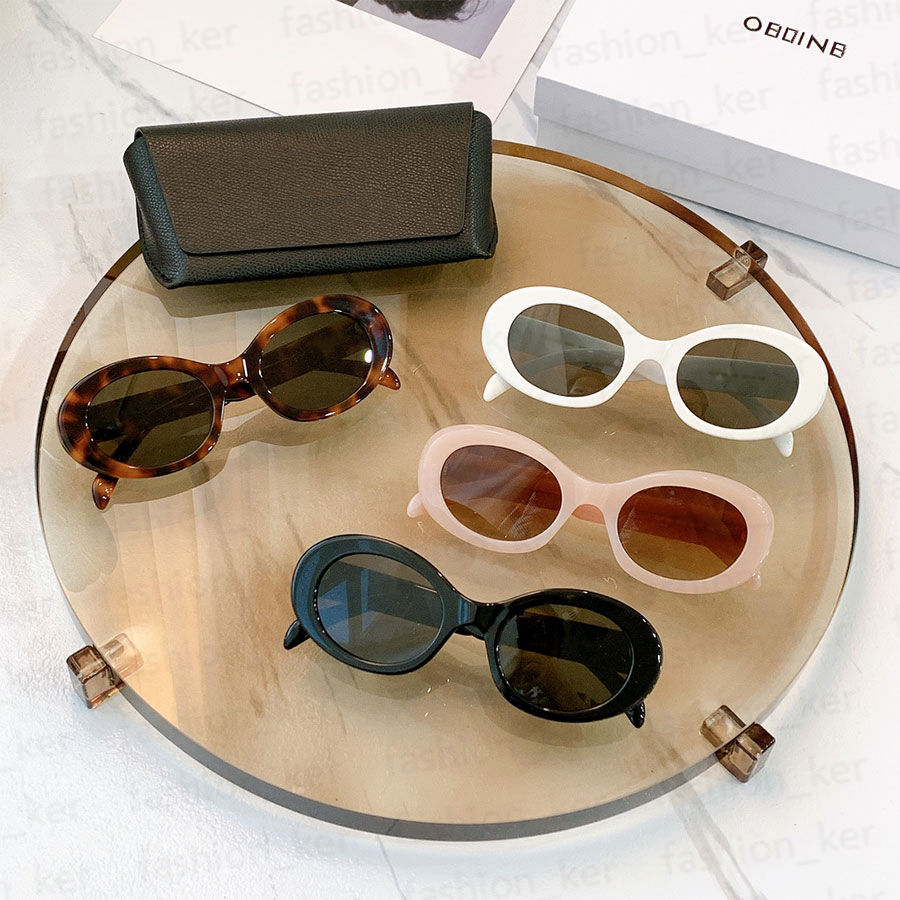 

Oval Sunglasses Fashion Beach Goggle Summer Designer Sunglasses Mens Women 3 Color Optional High Quality