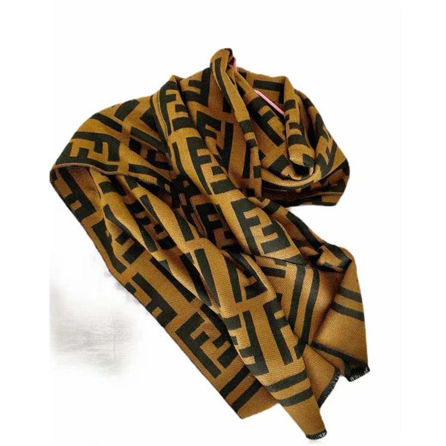 

Double Sided Imitation Cashmere Scarf Print Thermal Scarf Shawl Dual Use
