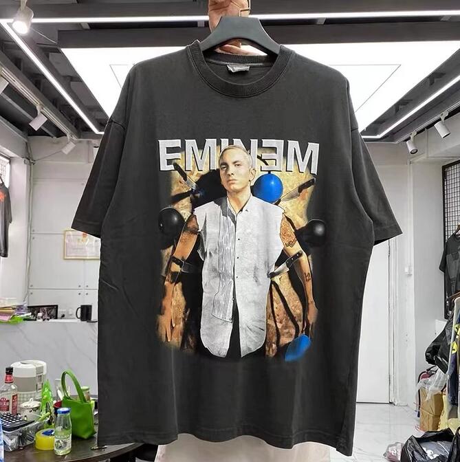 

Men's Plus Tees High Street lettering printing short-sleeved T-shirt, Black
