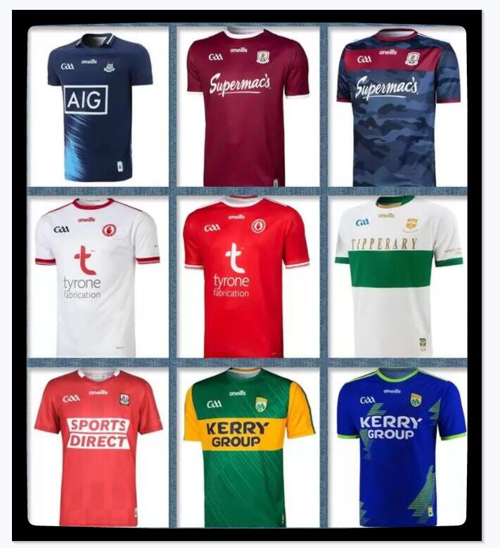 

2021 Kerry Galway Dublin GAA rugby jerseys Soccer jersey 21 22 Tyrone TIPPERARY retro Cork classic home away shirt, Yellow