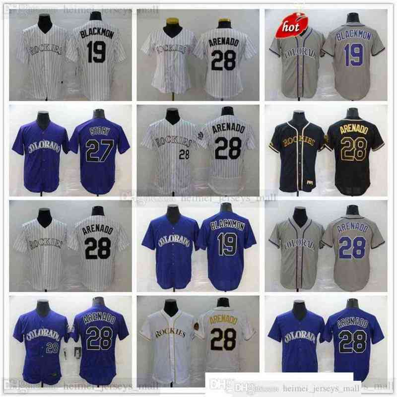 2022 Baseball Jerseys 28 Nolan Arenado 19 Charlie Blackmon 27 Trevor Jersey Top Quality Stitched Purple Gray White Black Gold Man Size S-XXX