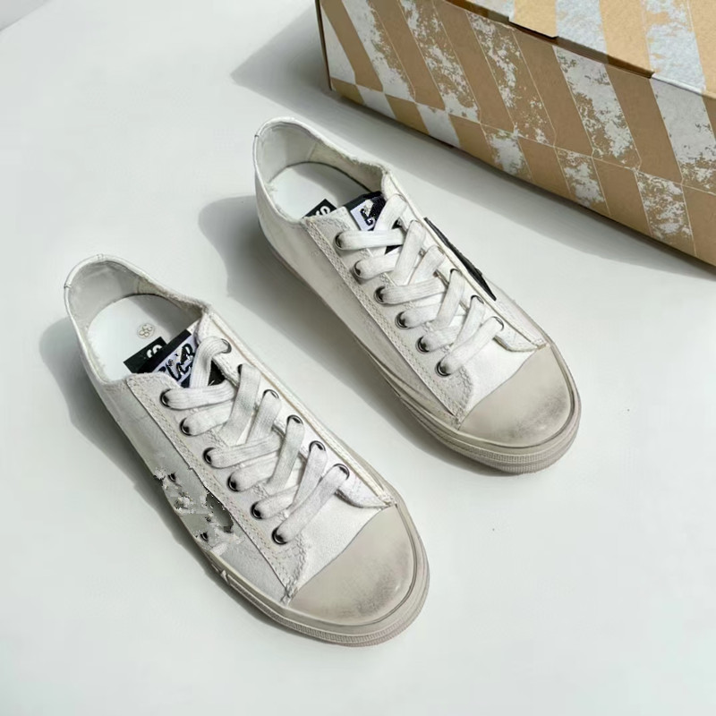 France And Italy Deluxe Brand Golden Sneakers Super Star Sequin Classic White Do-old Dirty Shoes Goose Designer Women Man Casual Shoes Diamond Sp
