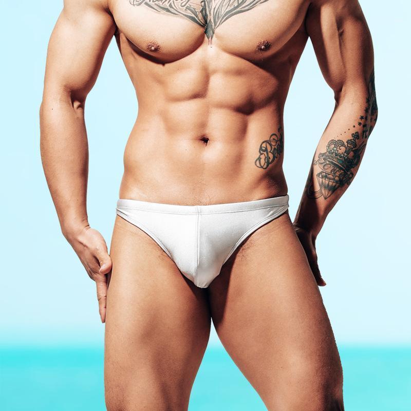 

Men's Swimwear Desmiit Sexy Mens Thong Bikini Swimsuit Men Swim Briefs Man Beach Swimming Short Surfing Bathing Suit Wear Plus SizeMen's, Light yellow