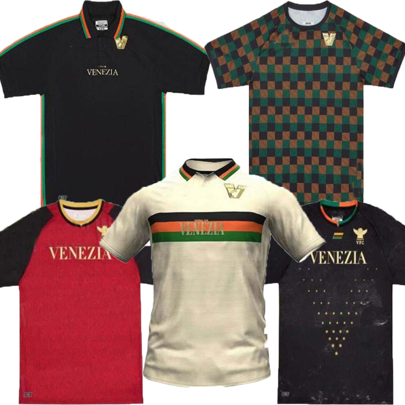 

21 22 23 Venezia FC Soccer Jerseys home Black Away White Third 4th ARAMU FORTE Venice 2021 2022 2023 BUSIO Football Shirts 3rd Adukt Kids Kit Uniform pre match training