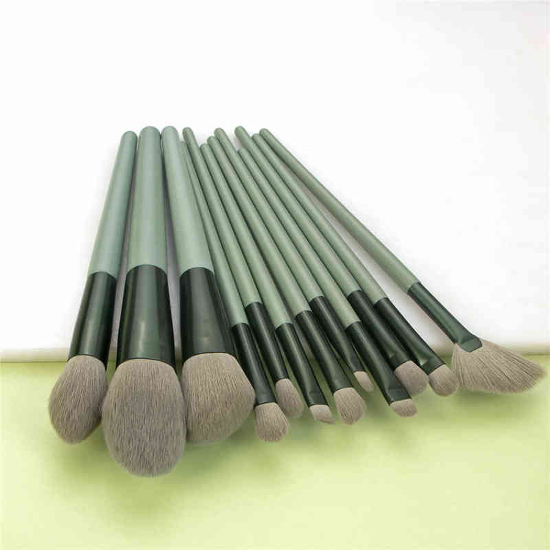 

NXY Makeup Brush Wooden Brushes Set Soft Natural Hair Powder Foundation Eyeshadow Eyebrow Blush Blending Concealer Cosmetic Tools 0406