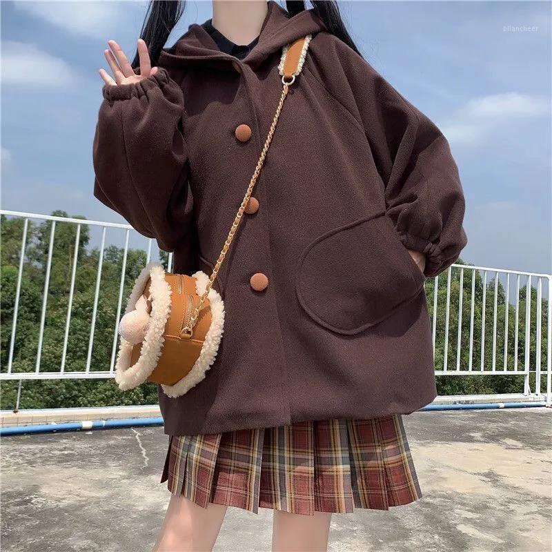 

Women' Jackets Japan School Sweater Spring Women Autumn Cotton Knitted JK Uniforms Cardigan Multicolor Student Girl Cosplay 2022, Brown