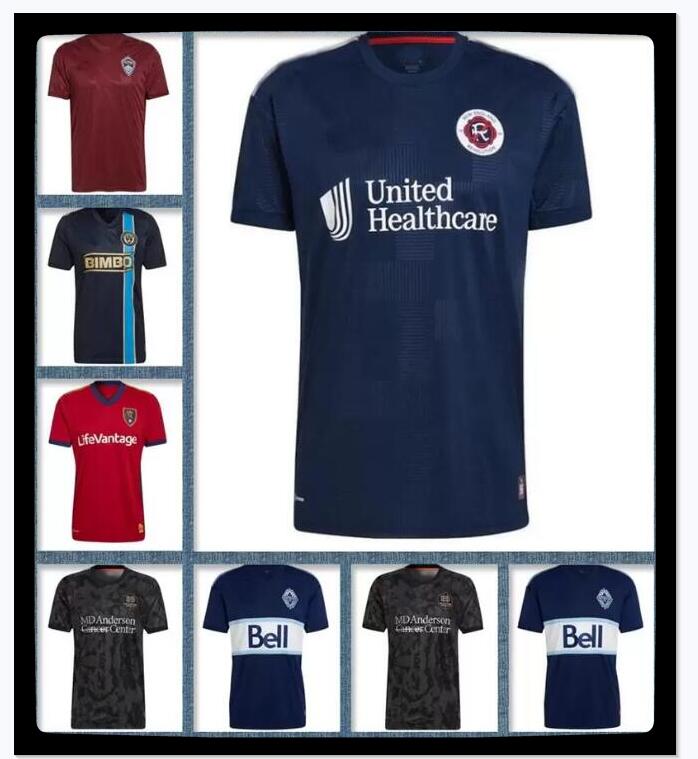 

2022 2023 Vancouver Whitecaps soccer jerseys 22 23 Philadelphia Union Colorado Houston Dynamo Real Rapids Salt New Revolution Lake football shirts player version, Black