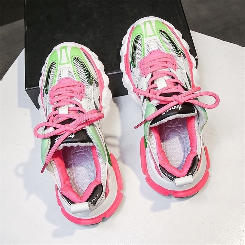 

Sneakers Women Womens Colorful Casual Shoes Ladies Sport Trainer Designer Lightweight Chunky Sneakers Woman Basket Femme 220623, Green