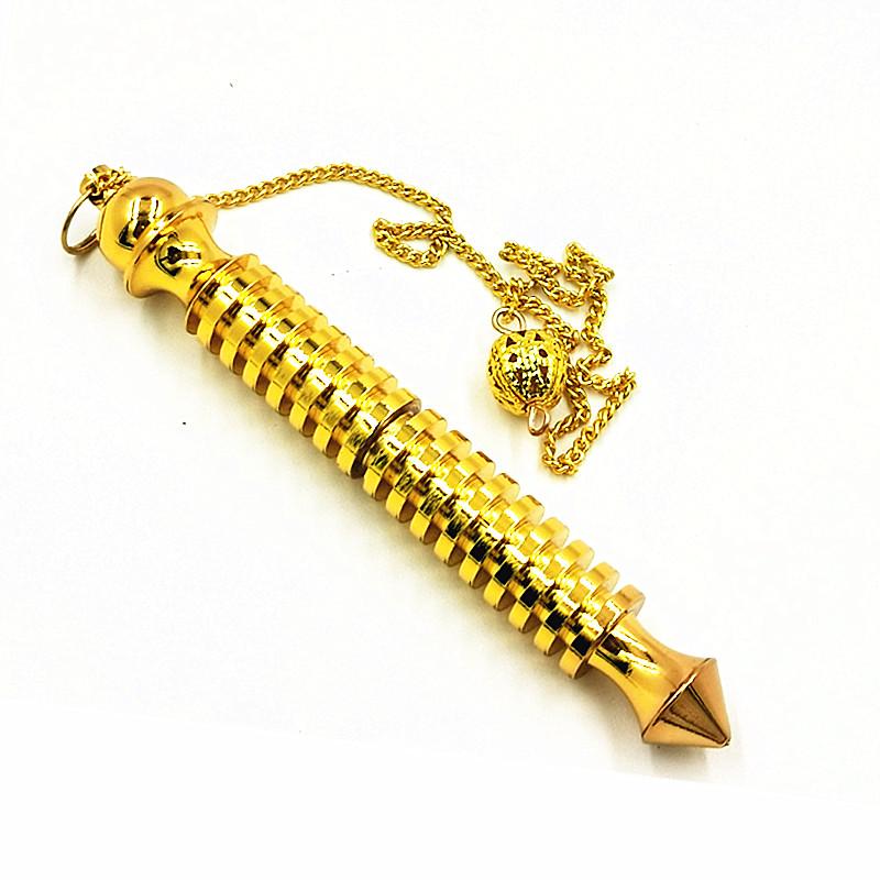 

Pendant Necklaces Can Be Opened Brass Pendule Pendants For Reiki Healing Divinatio Spiritual Wicca Men Amulet Screw Shape Energy TherapPenda