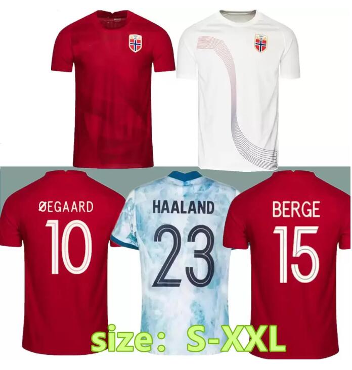 

Haaland 22 23 Norwar Soccer Jersey 2022 2023 noruega ODEGAARD Berge King camisetas de futbol national team Football Uniforms thailand, 2022 home