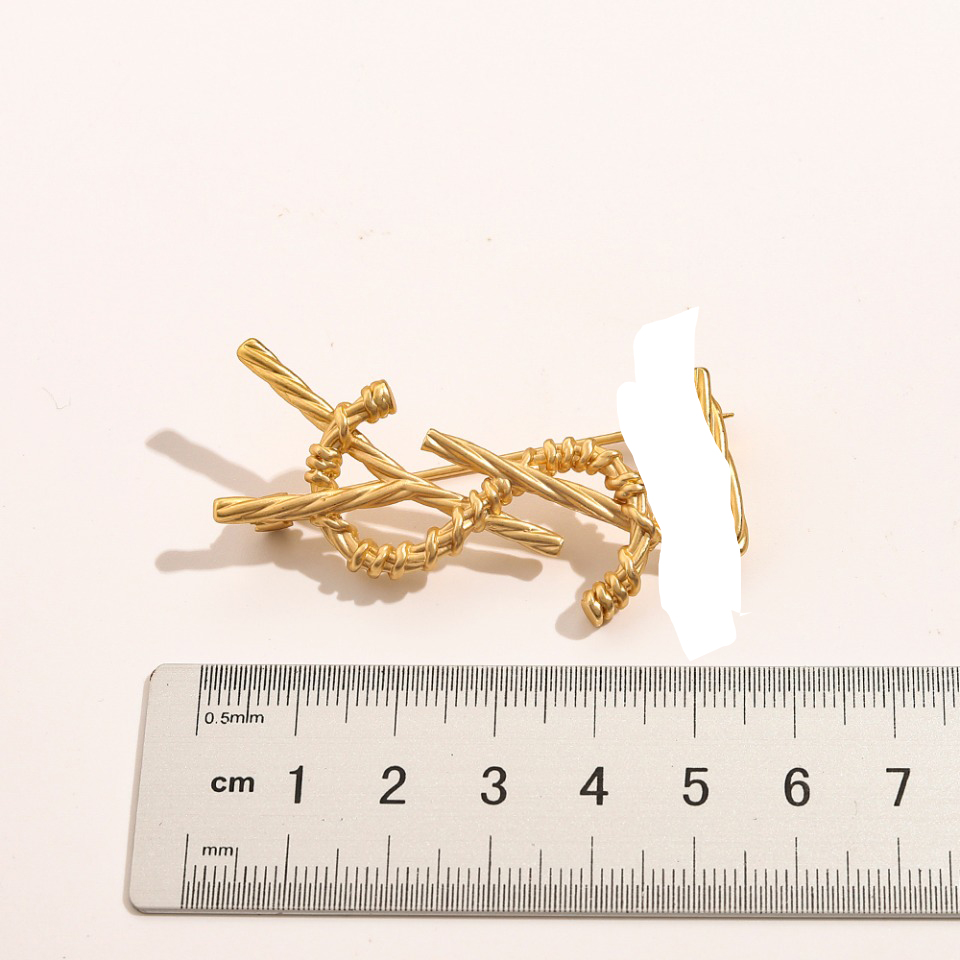 

Luxury Women Men Designer Brand Letter Brooches 18K Gold Plated Steel Seal High-Quality Jewelry Brooch Pin Marry Christmas Party Love Gift Accessorie