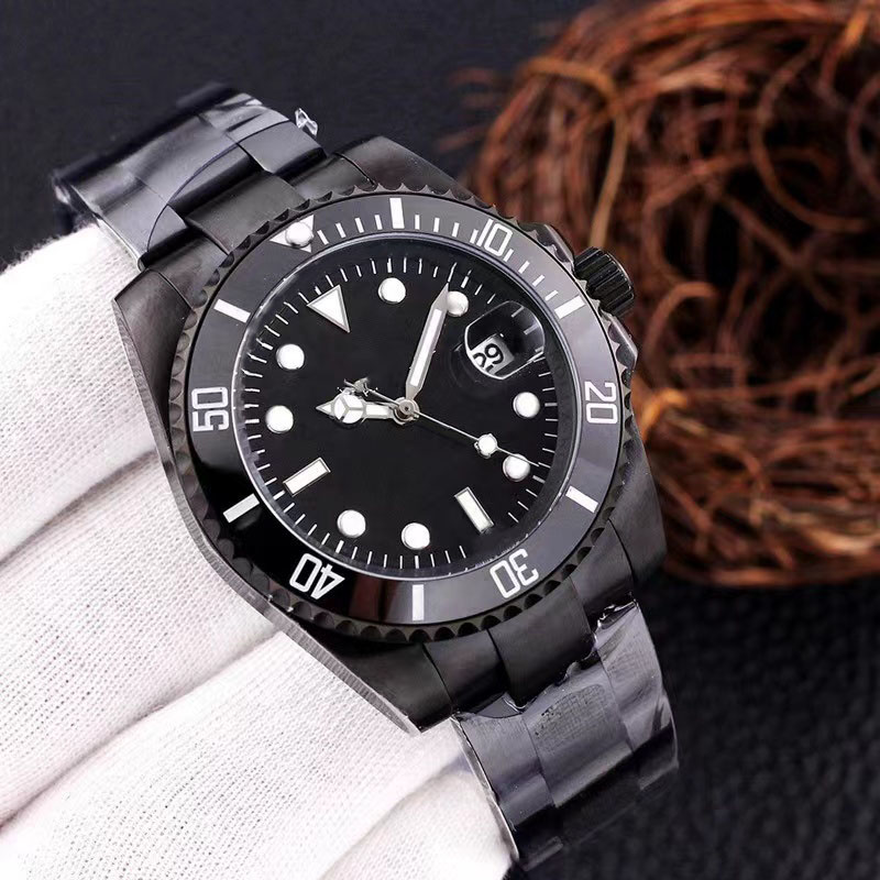 

mens automatic mechanical ceramics watches 40mm full stainless steel Swim wristwatches sapphire luminous date Waterproof watch business casual montre de luxe, Watch tool